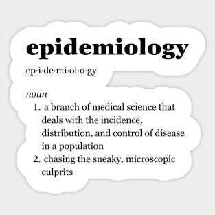 Epidemiology Sticker